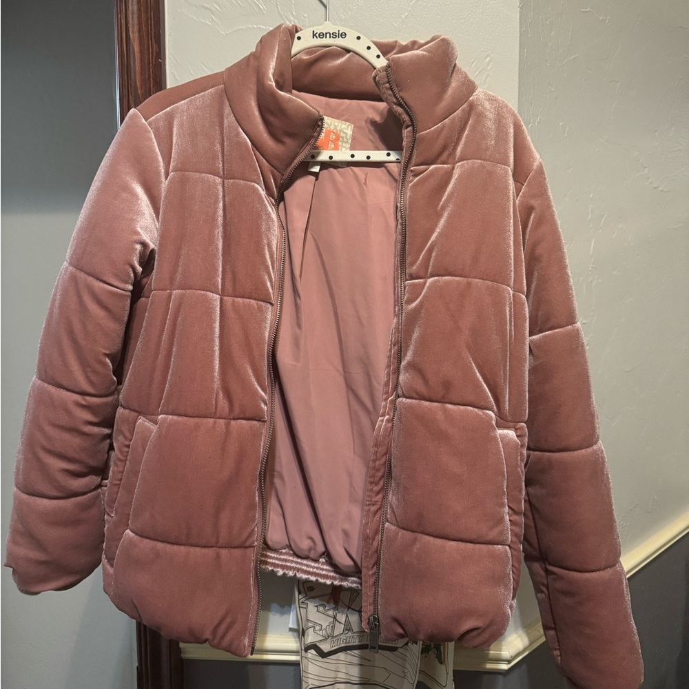 Blush Pink Velvet Jacket